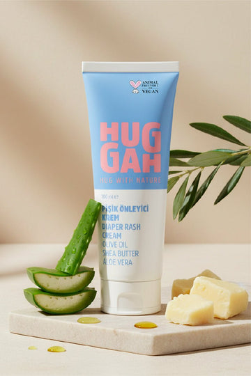 Huggah Organik Doğal Pişik Önleyici Bebek Bakım Kremi 100ml x 2 Adet - HUGGAH NATURALS