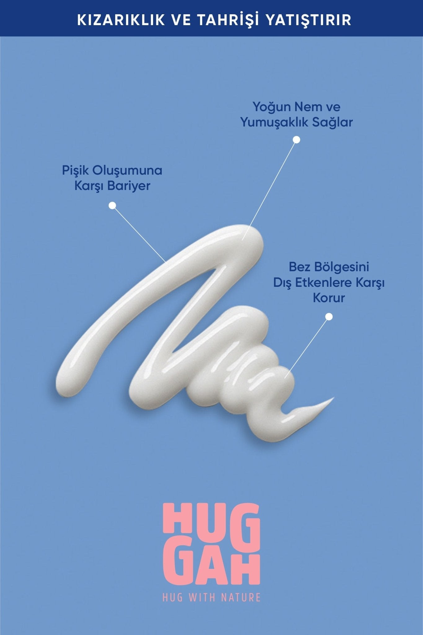 Huggah Organik Pişik Önleyici Bebek Bakım Kremi 100 ml - HUGGAH NATURALS