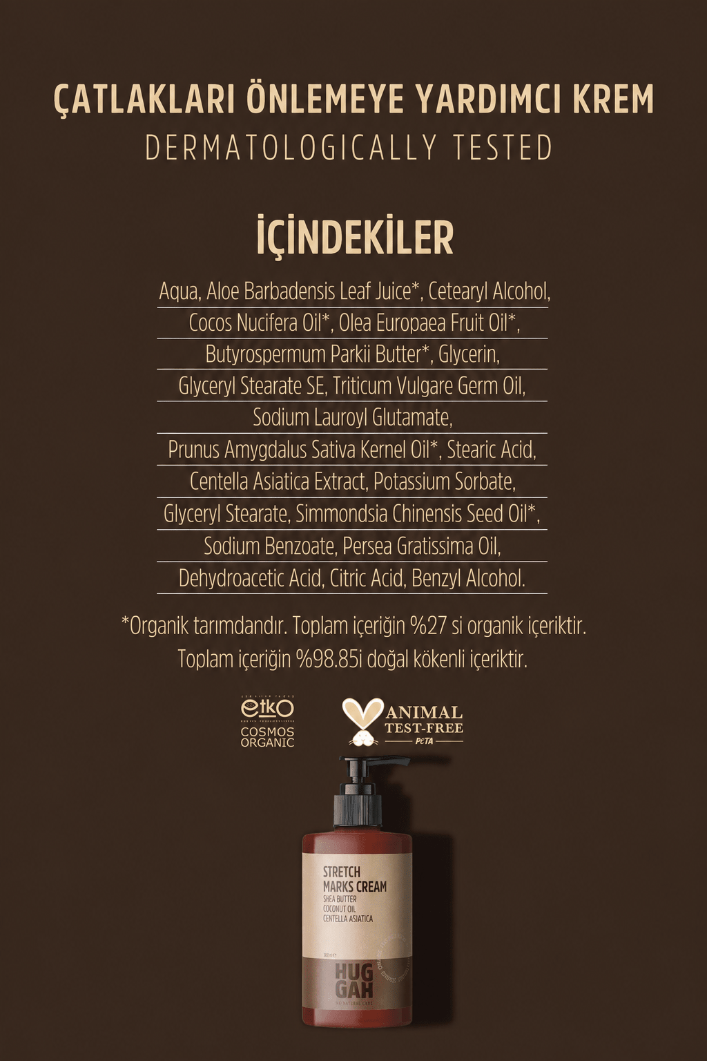 Organik Doğal Çatlak Önleyici Cilt Bakım Kremi 180 ml x2 Avantaj Seti - HUGGAH NATURALS