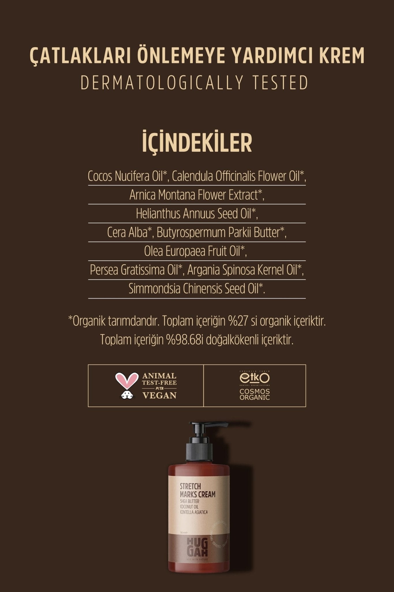 Organik Doğal Çatlak Önleyici Cilt Bakım Kremi 180 ml x2 Avantaj Seti - HUGGAH NATURALS